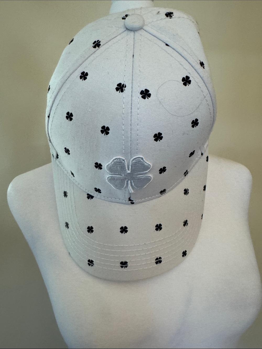 Unbranded White Clover Embroidered Baseball Cap